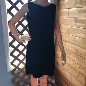 Newport News Black Velvet Dress